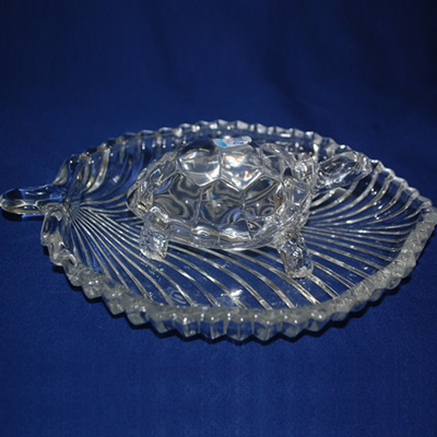 "Crystal Leaf shape Tray and Tortoise -307-35 & Bl1569-13 - Click here to View more details about this Product